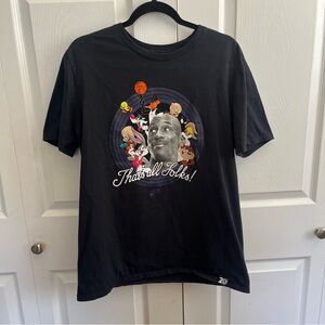 Jordan Black Space Jam Looney Tunes Graphic T-Shirt